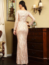 LOVE&LEMONADE Split Thigh Sequin Prom Dress